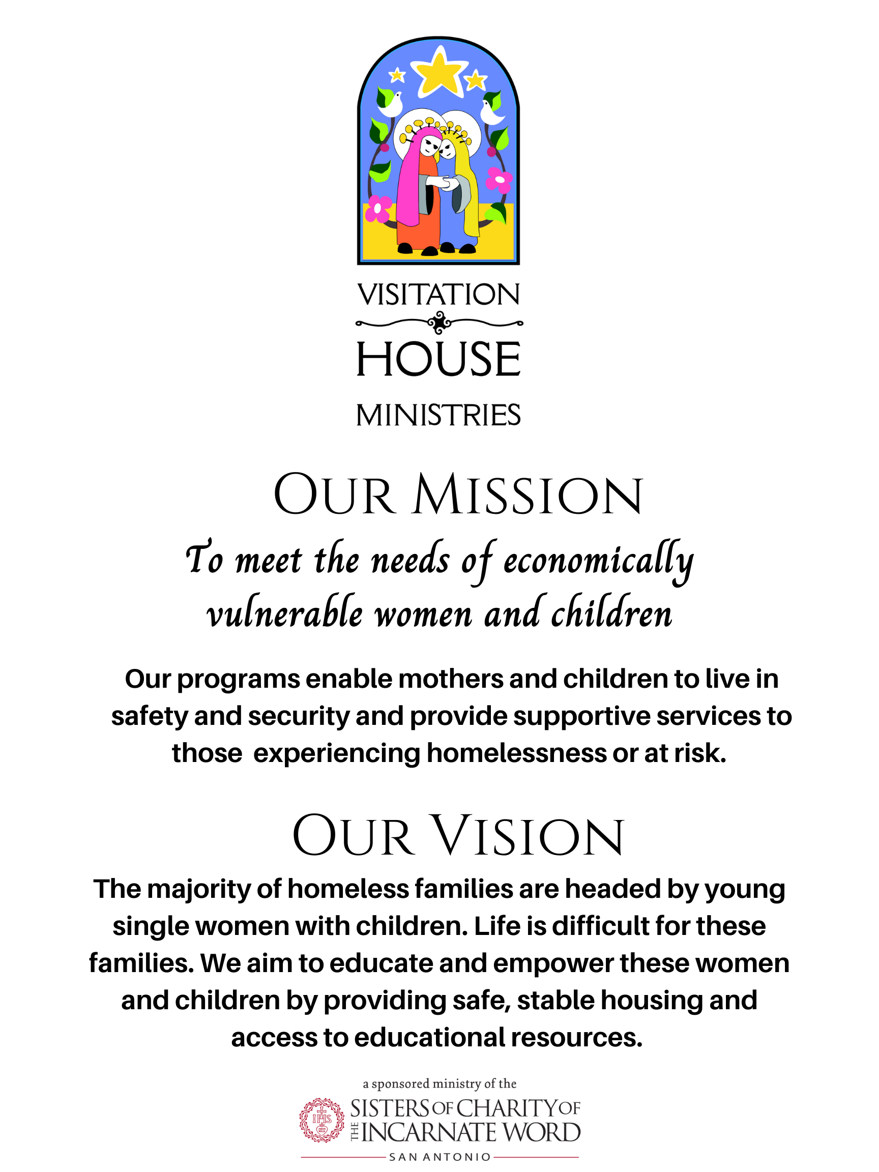 Retractable VHM Mission & Vision Sign